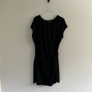 NWOT: Nicole Miller • Black Dress with Tie Front